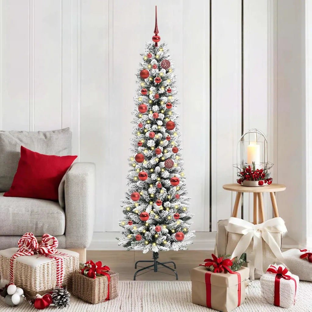 Albero di Natale artificiale con 150 LED Bianco 150 cm 3396093