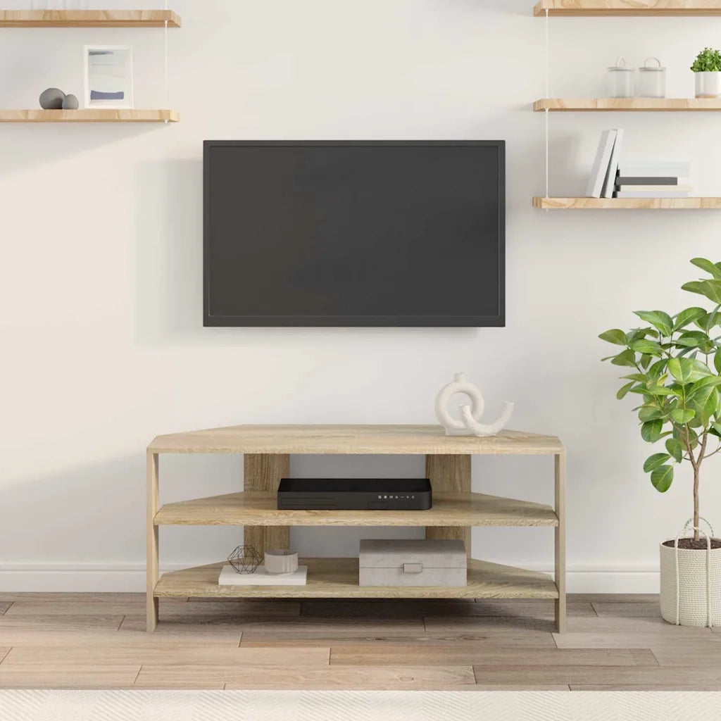 MobileTVAngolare Rovere Sonoma 102x40,5x45cm Legno multistrato 889767