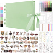 Album di Scrapbooking per Foto - Conservazione dei Ricordi - 80 pagine - Verde