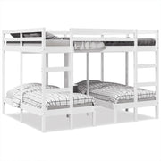 Giroletto Castello Triplo Bianco 160x200/80x160cm Massello Pino 3308581