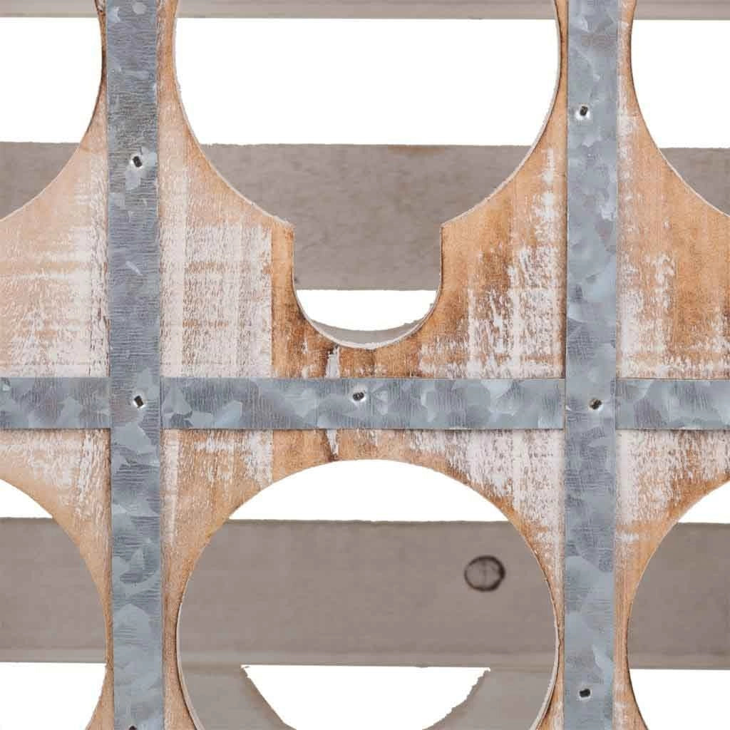 Cassetto portabottiglie in legno marrone 33x32x43h