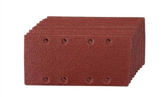 Set di carta abrasiva 10 pezzi - Carta abrasiva a forma di triangolo 93 x 190 mm - Carta abrasiva fine 240 g/m² - Carta abrasiva grossa 80 g/m² - Carta abrasiva media 120/180 g/m² - Adatto per verniciature - Set di lastre abrasive