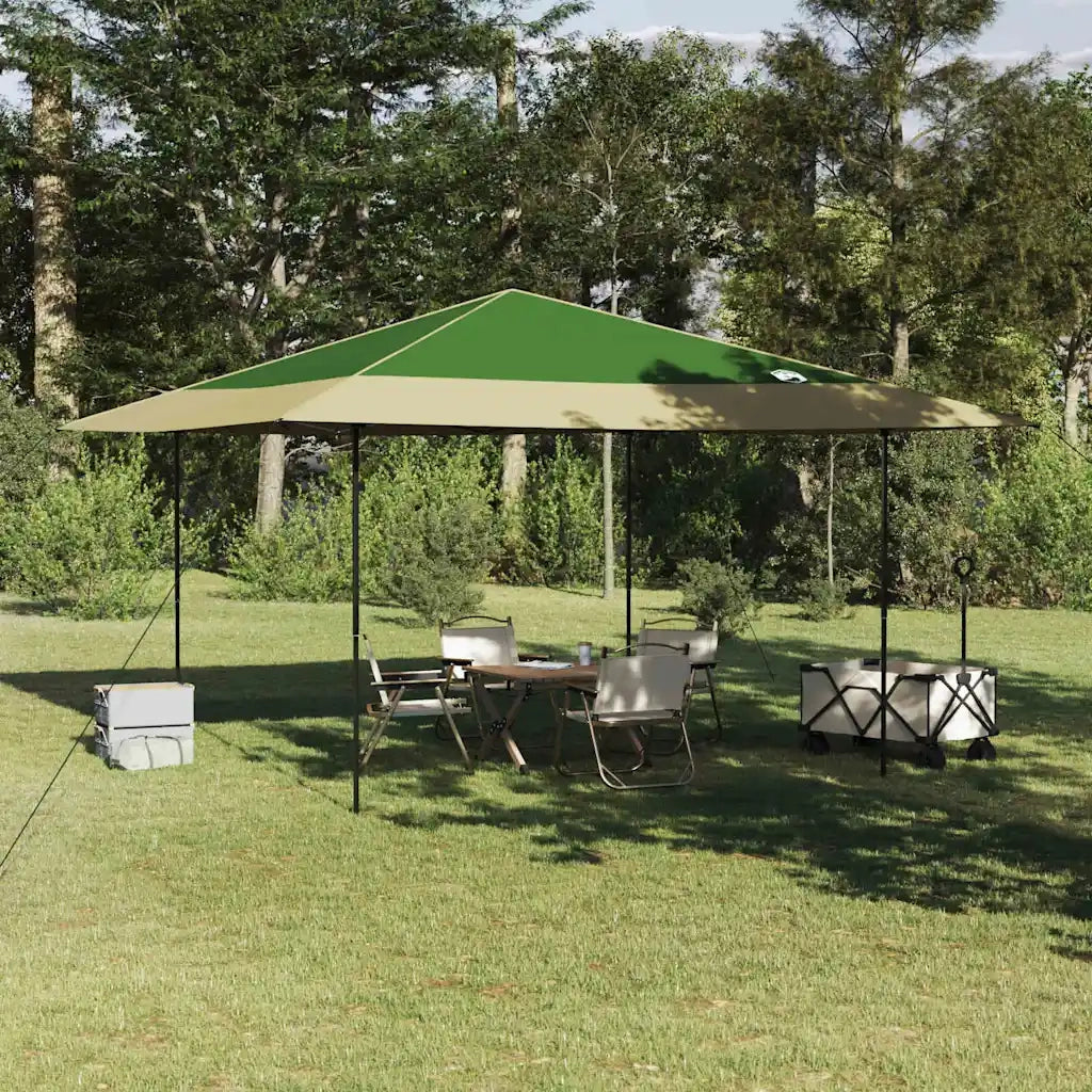 Tenda Gazebo-Tenda da festa Verde 395 x 395 x 251 cm Tessuto