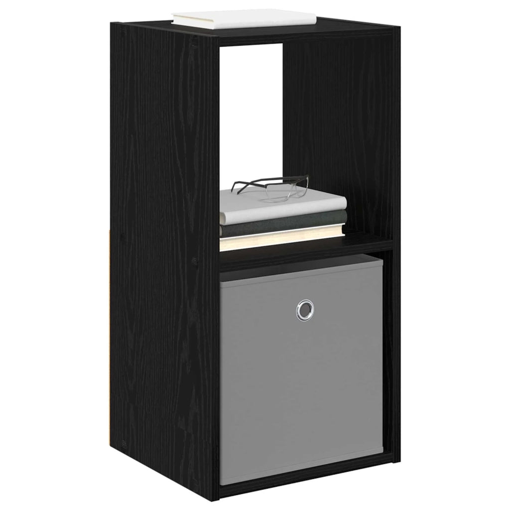 Comodino Rovere Nero 35 x 32 x 68,5 cm Legno multistrato 8000630