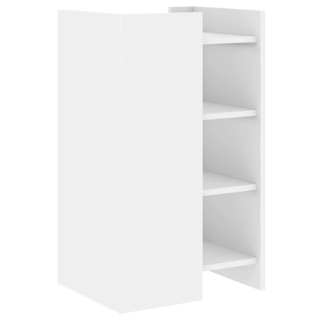 Buffet credenza cassettiera armadio mobile contenitore organizer per cucina soggiorno salotto 45 x 35 x 75 cm legno ingegnerizzato bianco 02_0030313