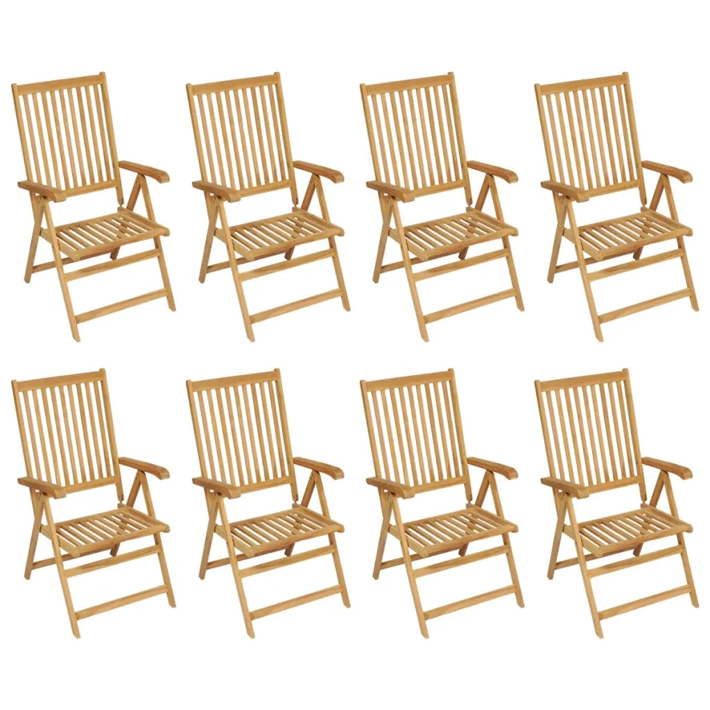 Set da Pranzo da Giardino 9 pz in Legno Massello di Teak cod mxl 40220