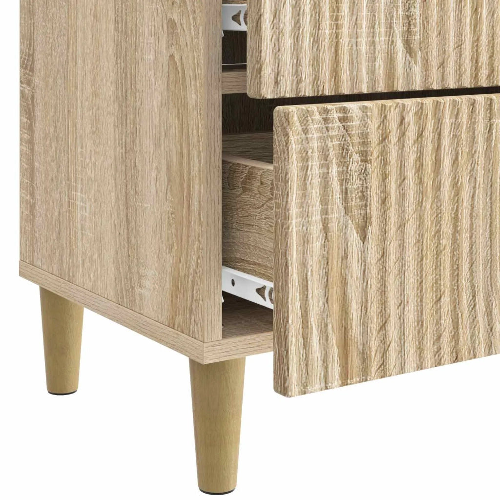 Comodino | Armadio da Notte | Mobiletto da notte con cassetto Rovere Sonoma 62 x 34,5 x 48 cm