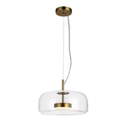 Lampada a sospensione CASTE oro vetro Ø33 LED 10W Italux