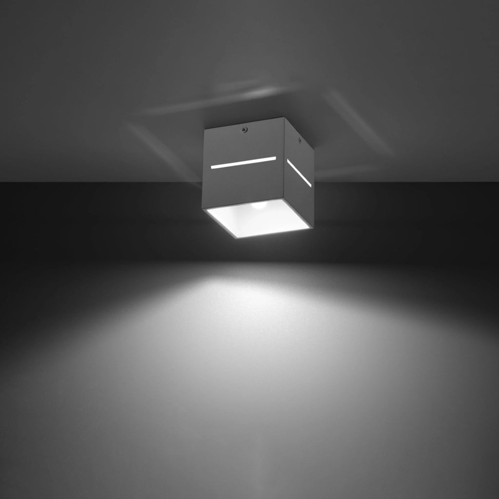 Faretto soffitto Pure Lume Lupino bianco quadrato G9
