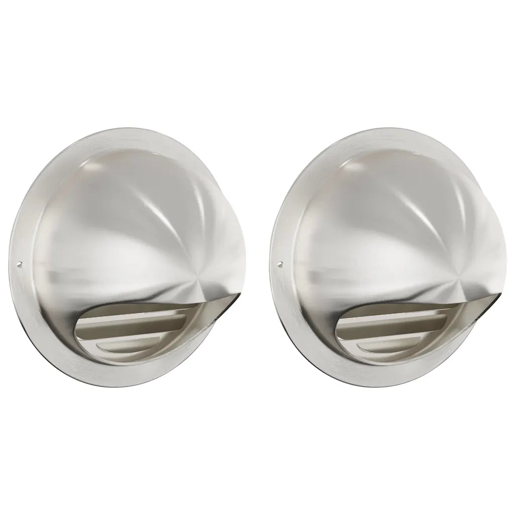 Coperture per ventilazione d'aria 2 pcs Argento 150 mm