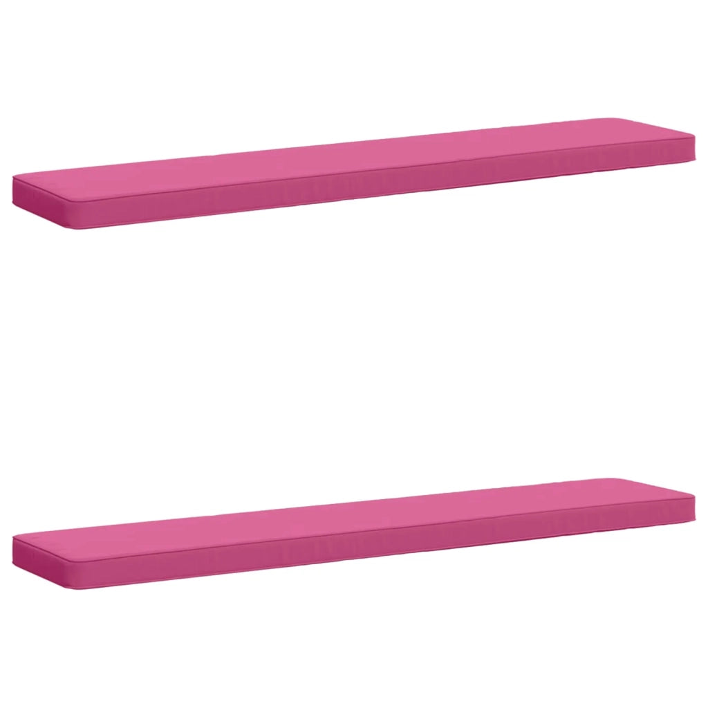 Cuscini per Panchina a 2 Pezzi VUGHT 2 pcs 100% Poliestere Rosa 950811