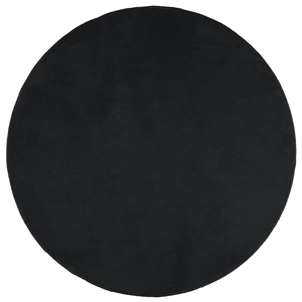 Tappeto del soggiorno | Tappeto OVIEDO a Pelo Corto Nero ? 120 cm