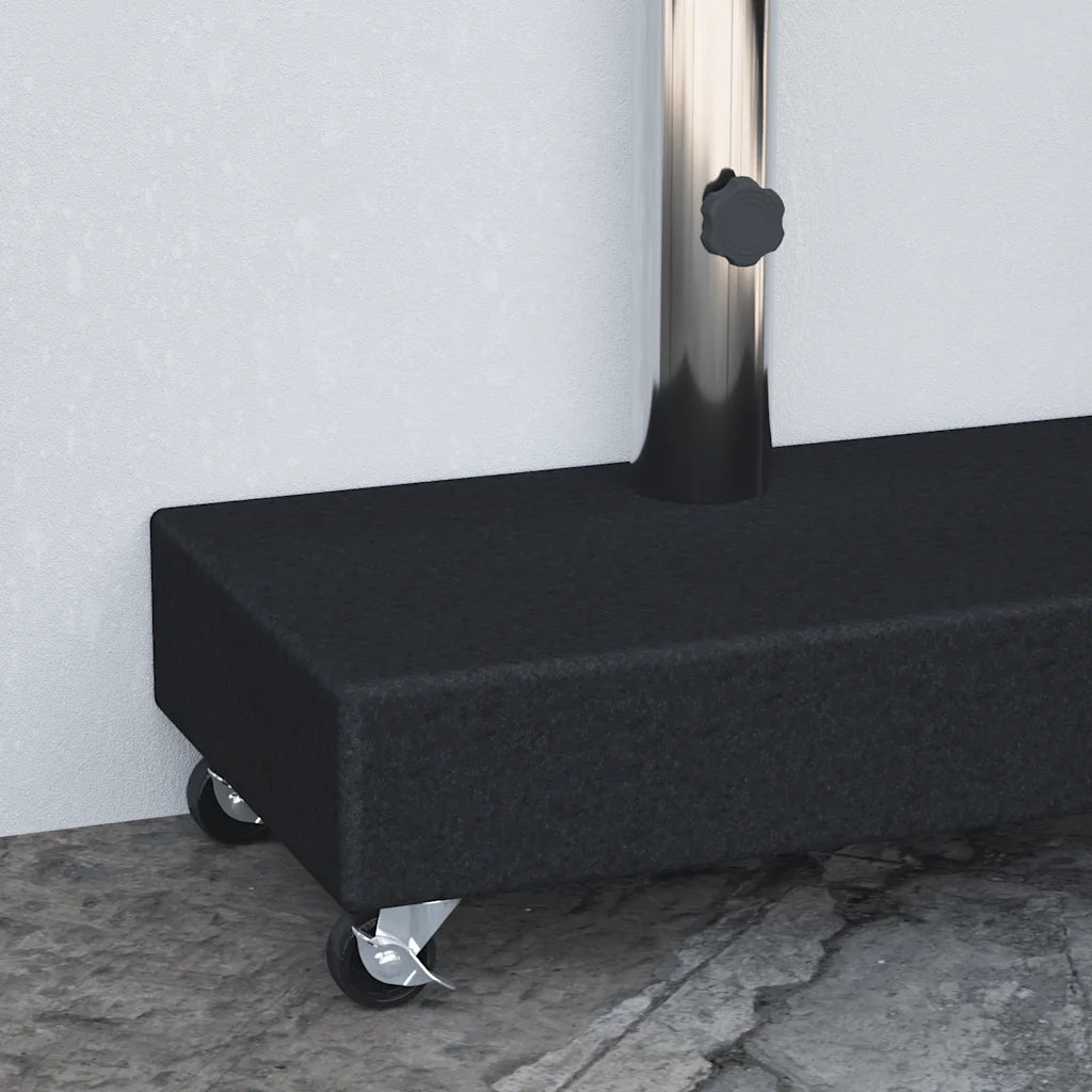 Base per Ombrellone Nera 45x25x8,3 cm in Granito
