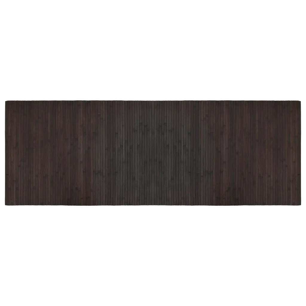 Tappeto Rettangolare Marrone Scuro 70x200 cm in BambÃ¹