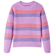 Maglione per Bambini Lavorato a Maglia Lilla e Rosa 140cod mxl 84439