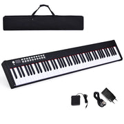 Pianoforte digitale con 88 tasti e custodia, Tastiera portatile con adattamento dinamico