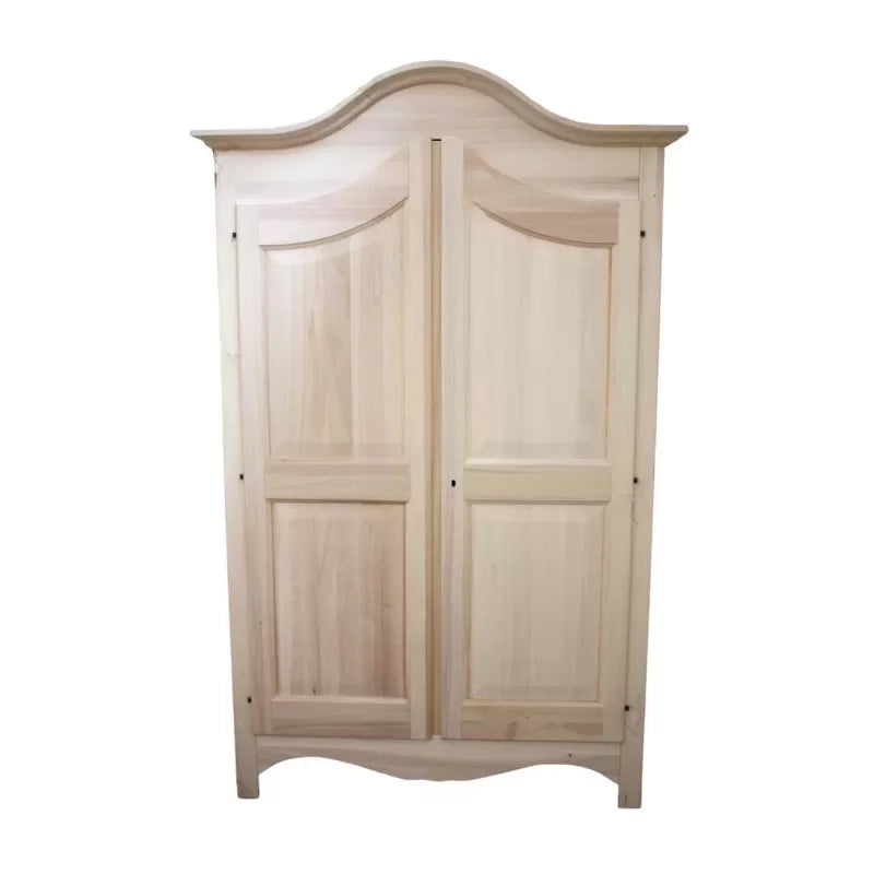 armadio classico 2 porte legno grezzo 125x61x200 (922) - Mobili 2G