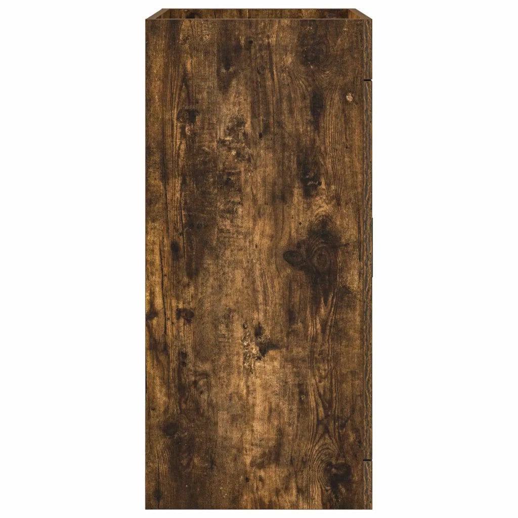 Mobiletto da Bagno Sotto Lavabo Rovere Fumo 56 x 37,5 x 81 cm
