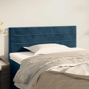 Testiera Blu Scuro 80x5x78/88 cm in Velluto 346114