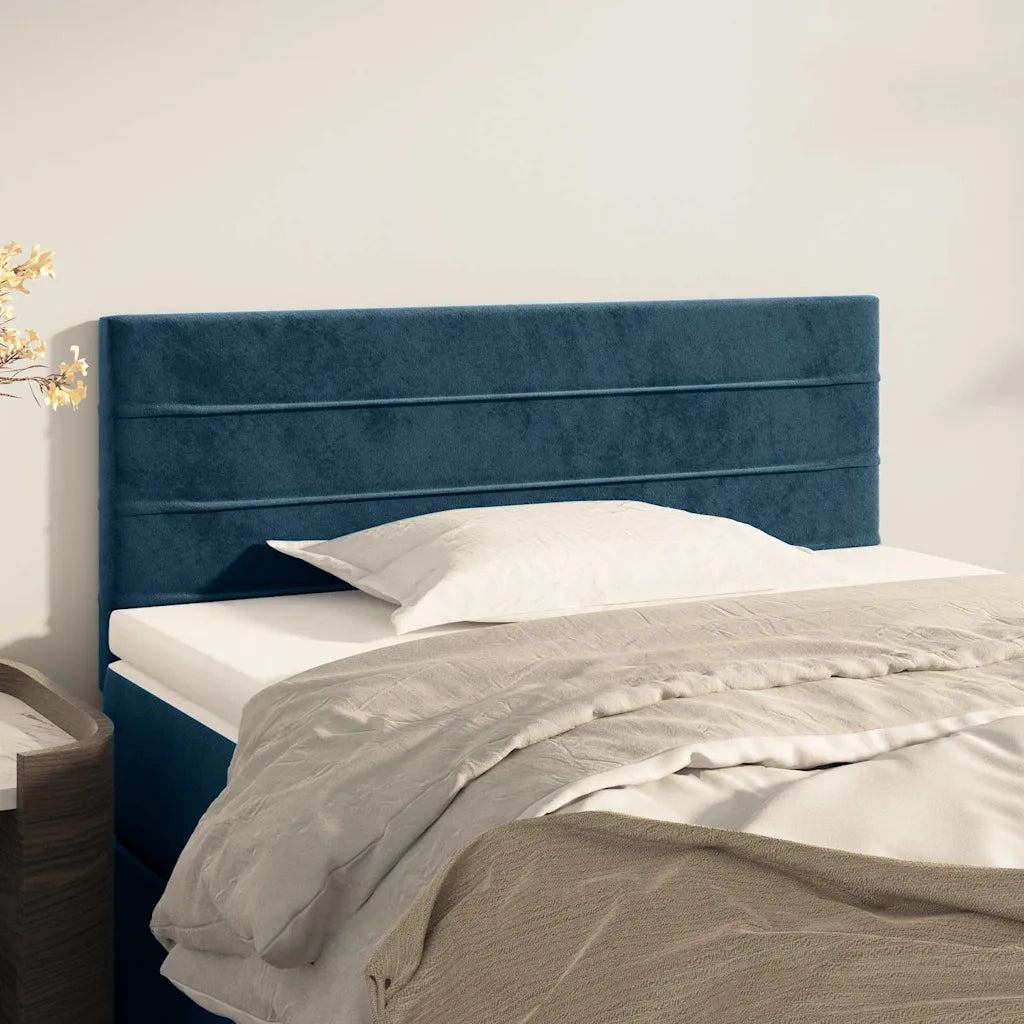 Testiera Blu Scuro 80x5x78/88 cm in Velluto 346114