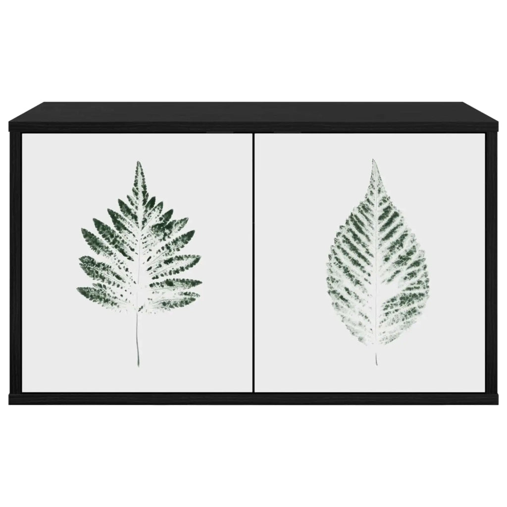Mobile TV da Parete HANAU 69 x 33 x 40 cm Rovere Nero 8007142