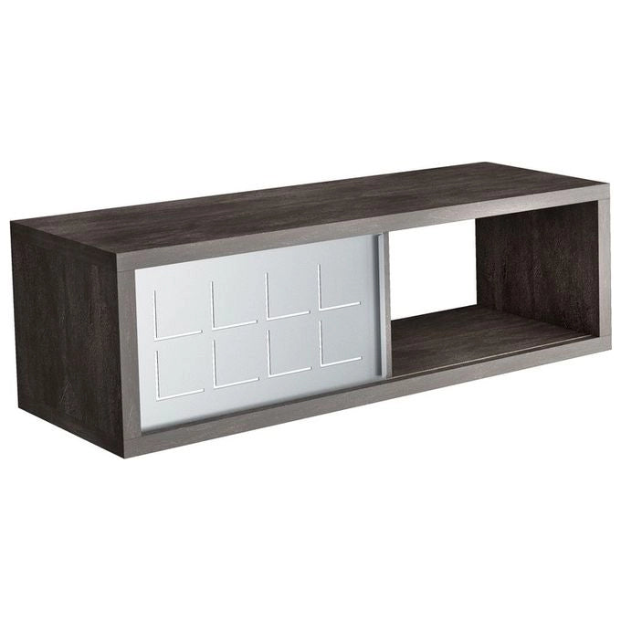 Terraneo Mobile da parete con anta in ferro Fissaggio incluso ardesia 60x25x20 Made in Italy