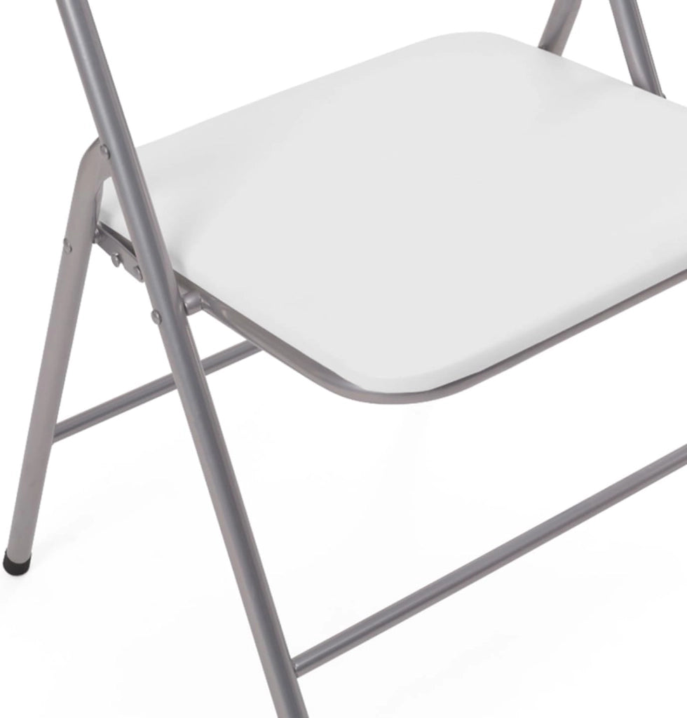 Set di 4 sedie pieghevoli in PU bianco KITY