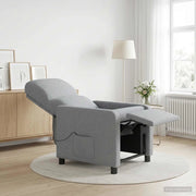 Divano Sedia-Poltrona Massaggiante Grigio Chiaro Tessuto 286951