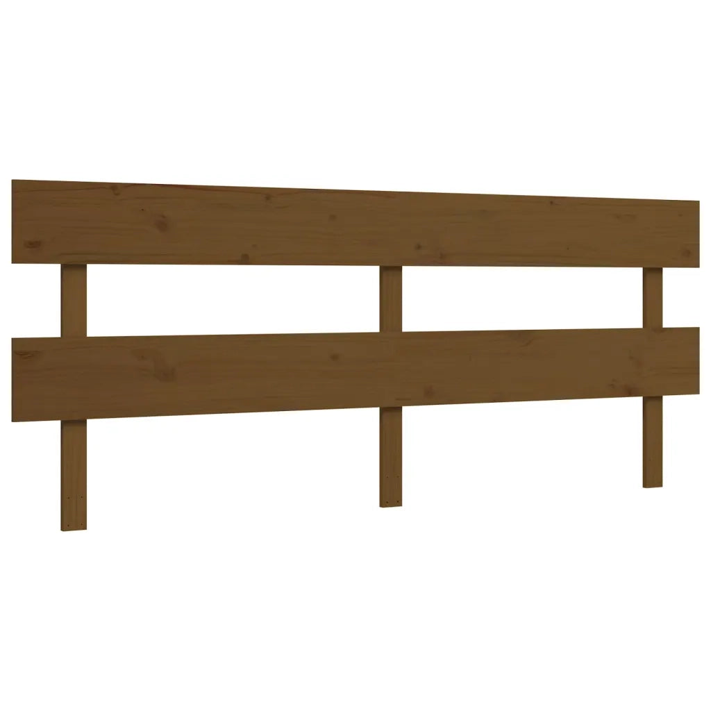 Giroletto con Testiera ambra 200x200 cm in Legno Massello 3193554