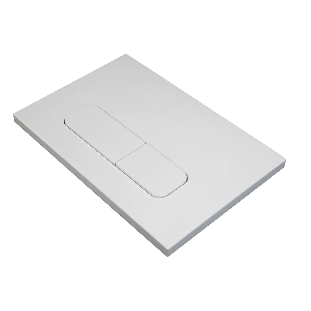 Placca di scarico doppio tasto in ABS bianco opaco