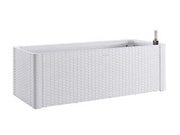 FIORIERA NATURAL DELUX BIANCA RETTANGOLARE  cm.100x43x33h. lt.90    STEFANPLAST