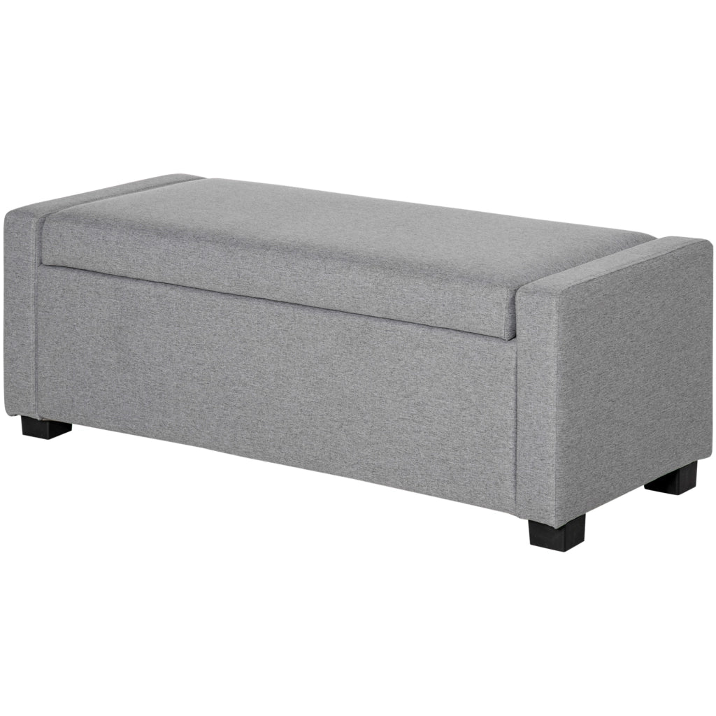 Letto Contenitore in Tessuto ¨C zephmum ¨C Grigio 120x50x44