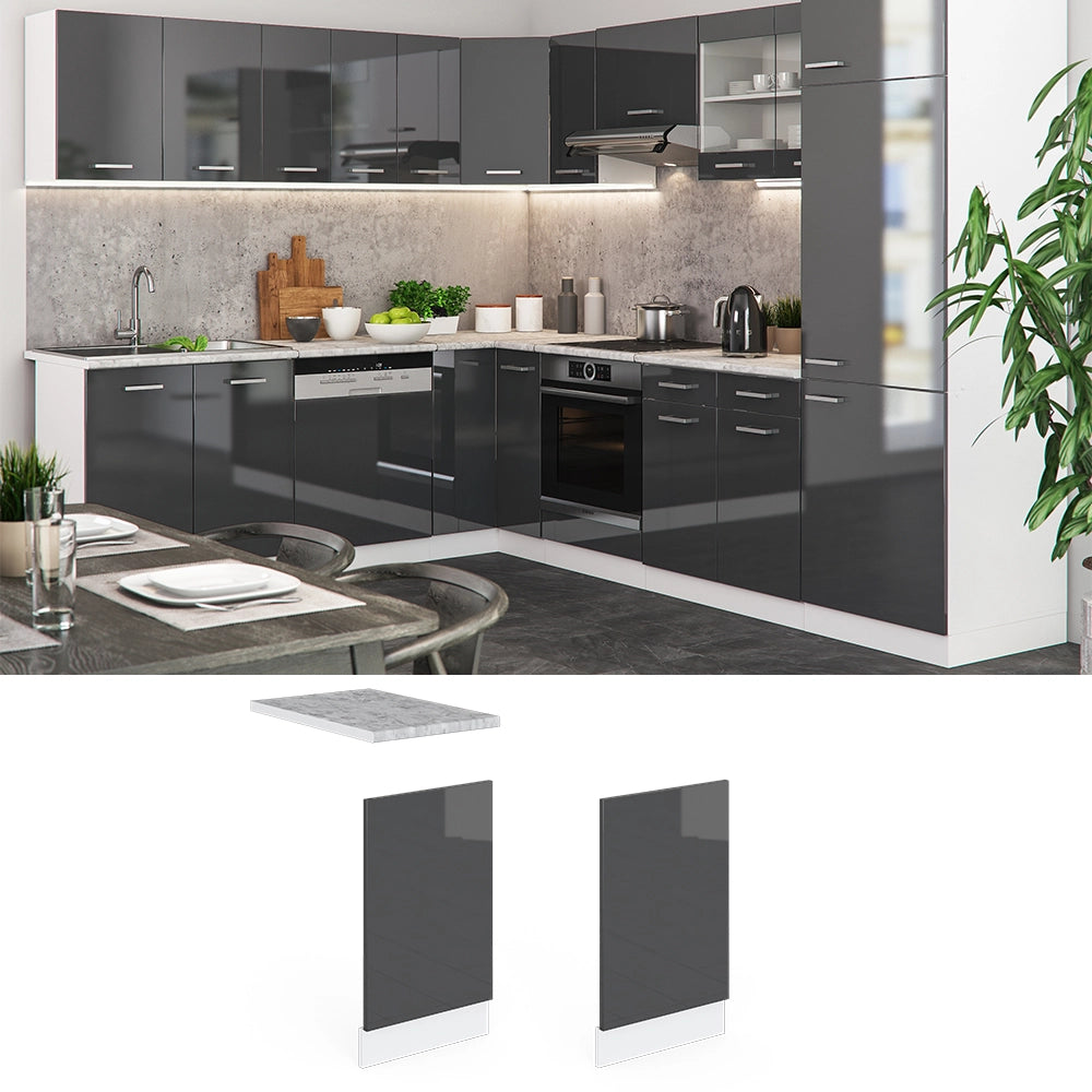 Vicco Pannello frontale Antracite 45 cm , PL Marmo