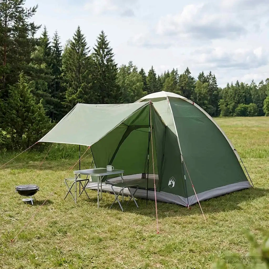Tenda da campeggio Verde 2 persone Poliestere e Acciaio 42028642