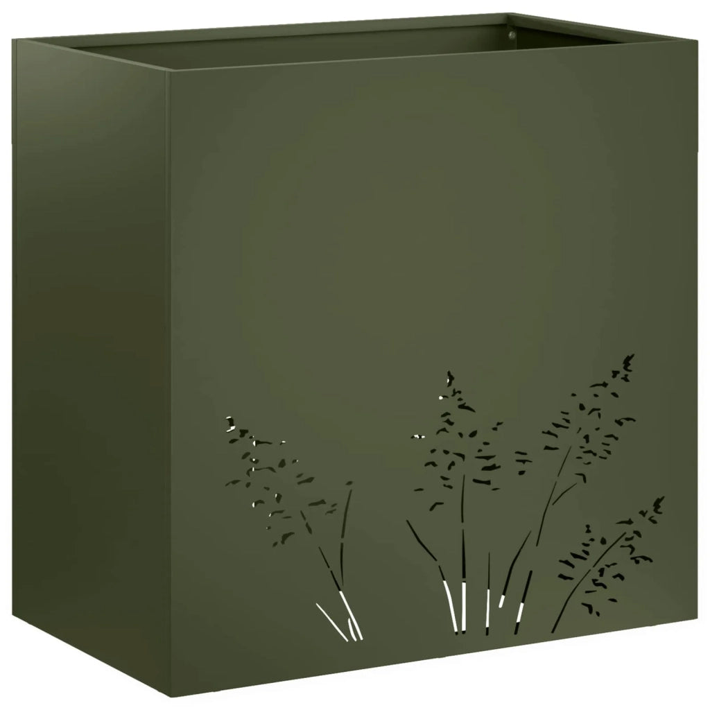 Vaso da giardino Verde Oliva 50 x 30 x 49 cm 8005812