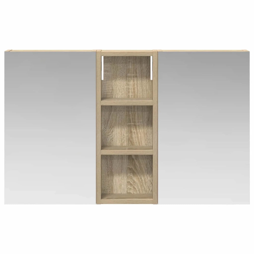 Set di Armadi da Bagno con lo scaffale 3 pcs 80 x 10,5 x 50 cm