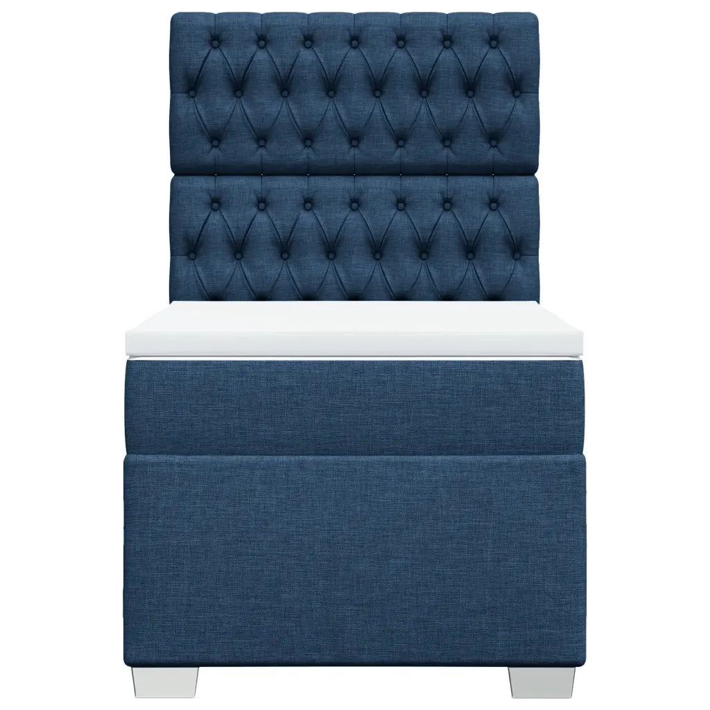 Giroletto a Molle con Materasso Blu 90x190 cm in Tessuto 3290356