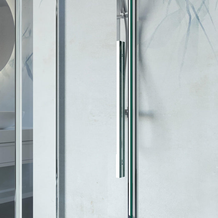 Porta Parete Doccia 120 cm 1 Anta Scorrevole in Cristallo Trasparente 8mm H200 Bonussi Eliane