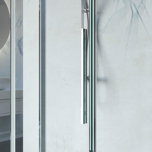 Porta Parete Doccia 100 cm 1 Anta Scorrevole in Cristallo Trasparente 8mm H200 Bonussi Eliane