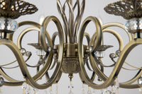 Lampadario Royal Classic in Metallo Grace Ottone