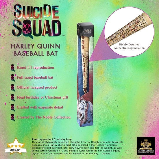 Palla da baseball con manico a martello ispirato a Harley Quinn e Suicide Squad