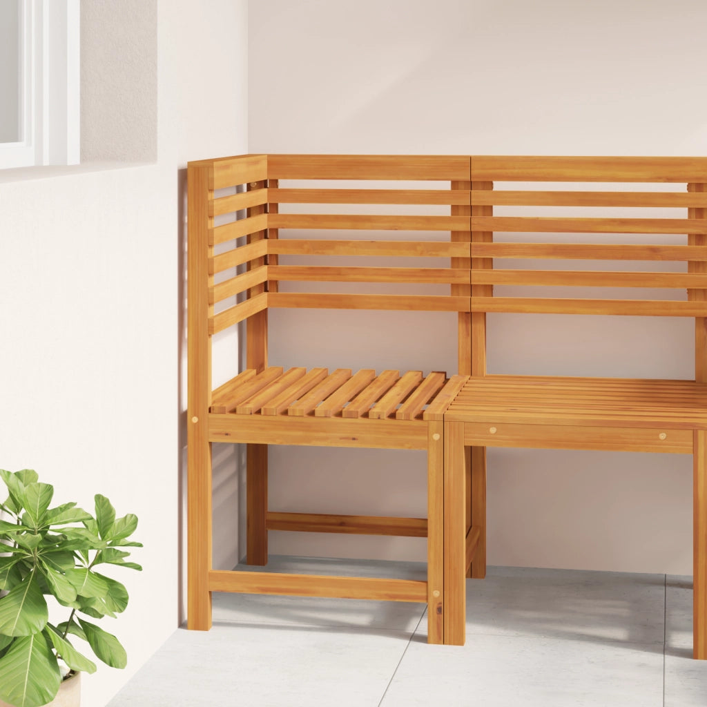 Poltrona angolare per giardino  in legno massello di acacia