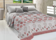 Copriletto Piquet Primavera Estate 100% Cotone Disegno Palloncini - Singolo - Rosso