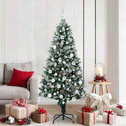 Albero di Natale artificiale con 300 LED Verde 180 cm 3396269