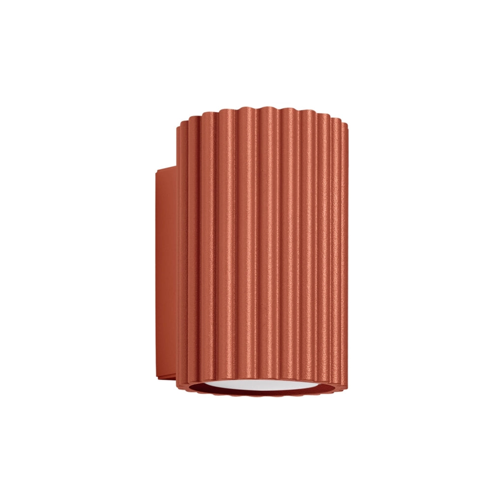 Applique moderna GRAVIO Pure Lume ocra rossa 10cm su-giù GU10