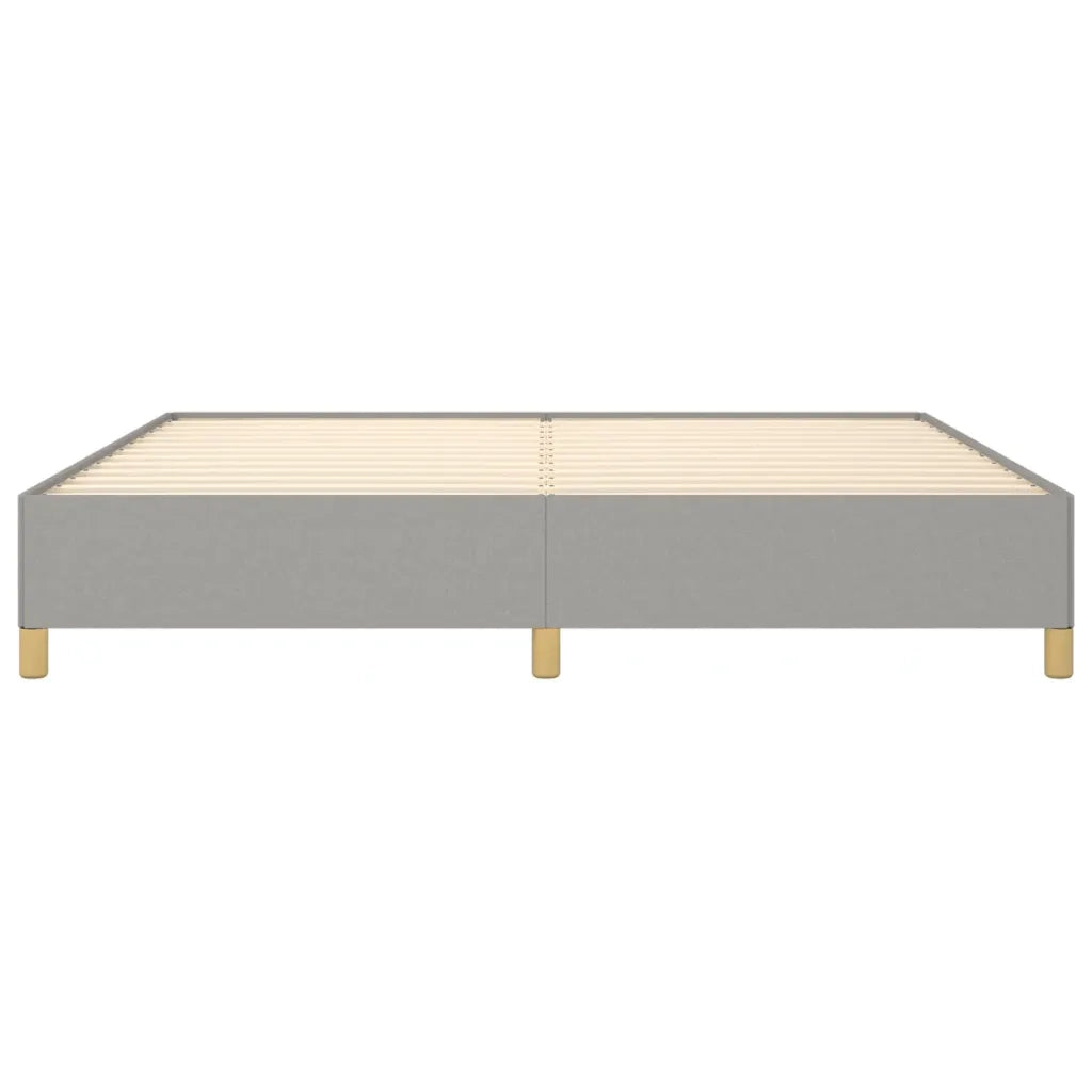 Giroletto senza Materasso Grigio Chiaro 200x200 cm Tessuto 347189