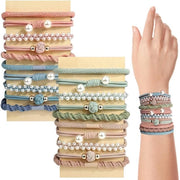 Set di 20 fasci per capelli - Fasci per capelli boho - Elastici per capelli - Paletti per capelli - Accessori per donne - Ideali per capelli fini/grassi