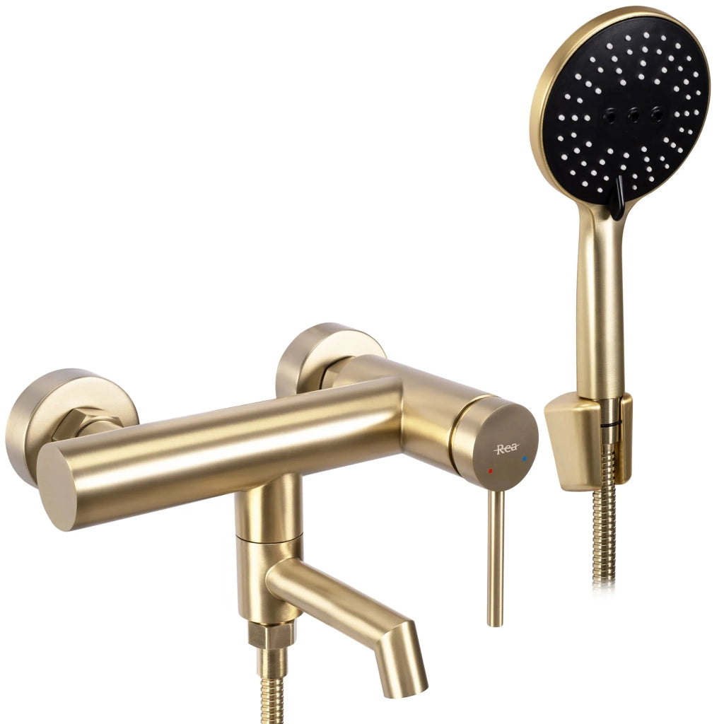 Rubinetto Da Vasca Rea Foss Brush Gold