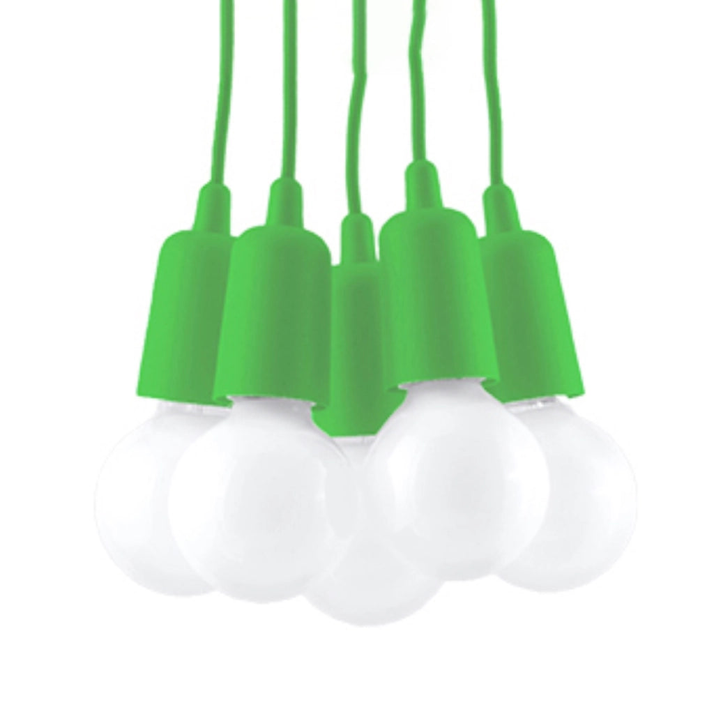 Lampada a sospensione DIEGO 5 verde