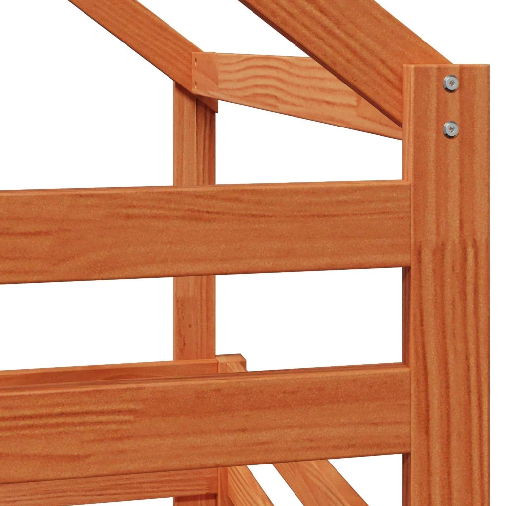 Struttura per letto soppalco Marrone Cera 90 x 190 cm 3422701